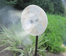 Hose Misters Outdoor Low Pressure Fan Mist Kit Easy Installation Efficient Cooli