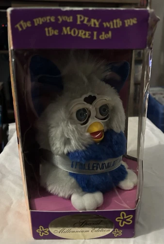 Furby Vintage Rare Limited Special Millennium Edition 1999 New in Box Tiger Y2K