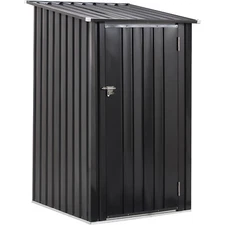 3 x 3 FT Metal Storage Shed, Small Tool Shed with Single Lockable Door