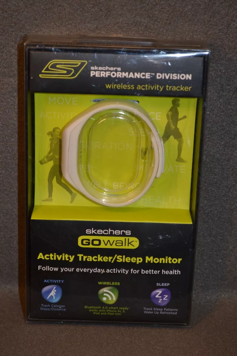 Skechers Go Walk Activity Tracker Sleep Monitor Wristband - White | eBay