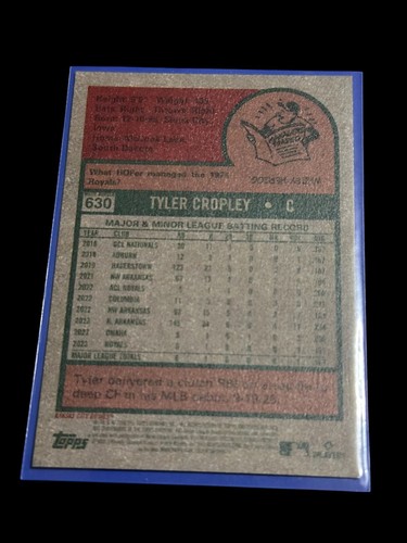 2024 Topps Heritage High Number - #630 Tyler Cropley Aqua Border Parallel - 第 2/2 張圖片