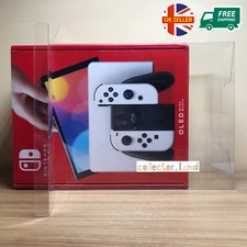 BOX PROTECTOR New Nintendo Switch OLED Console STRONG 0.5mm PLASTIC DISPLAY CASE
