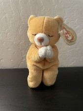 Ty Beanie Babies Hope NWT 8  Plush 04213 1999 Light Brown Praying Bear