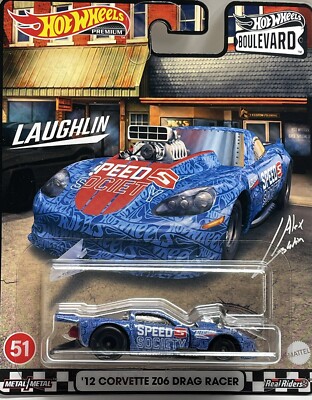 Hot Wheels PREMIUM '12 CORVETTE Z06 DRAG RACER LAUGHLIN | eBay
