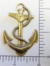 46233       Brass Oxidized Large Anchor Jewelry Finding