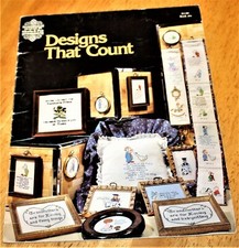 Gloria  Pat: DESIGNS THAT COUNT Cross Stitch Book 6 - GUC - 25 Designs