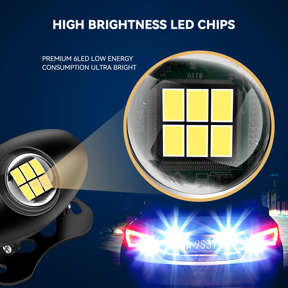 12V 24V Car Reverse Lamp Auxiliary Rear Backup Parking Light Auto Rear Lighting - Image 2 of 4