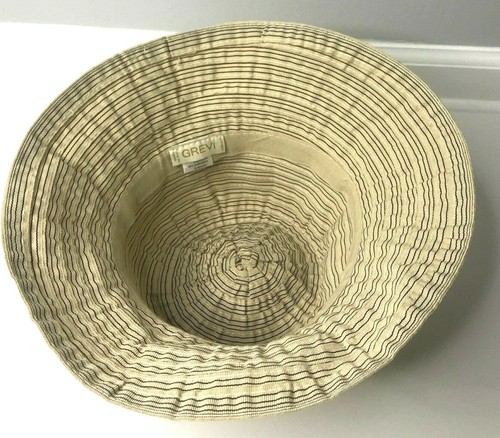 NWOT Grevi Multicolor Striped Cotton Blend Hat Made in Italy - Picture 7 of 9