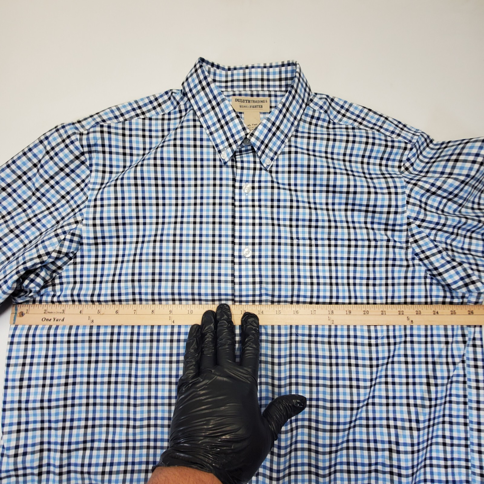 Duluth Trading Wrinkle Fighter Shirt Mens XLT Tall Button Down Plaid Long Sleeve image 7
