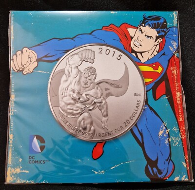 Kanada ''DC Comics Originals: Superman'' 2015 Silbermünze (20 $) - 7,96g  / 99,99%