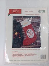 Hobby Kraft 6031 Heirloom Christmas Stocking Quilted Stich Kit 15 Inch