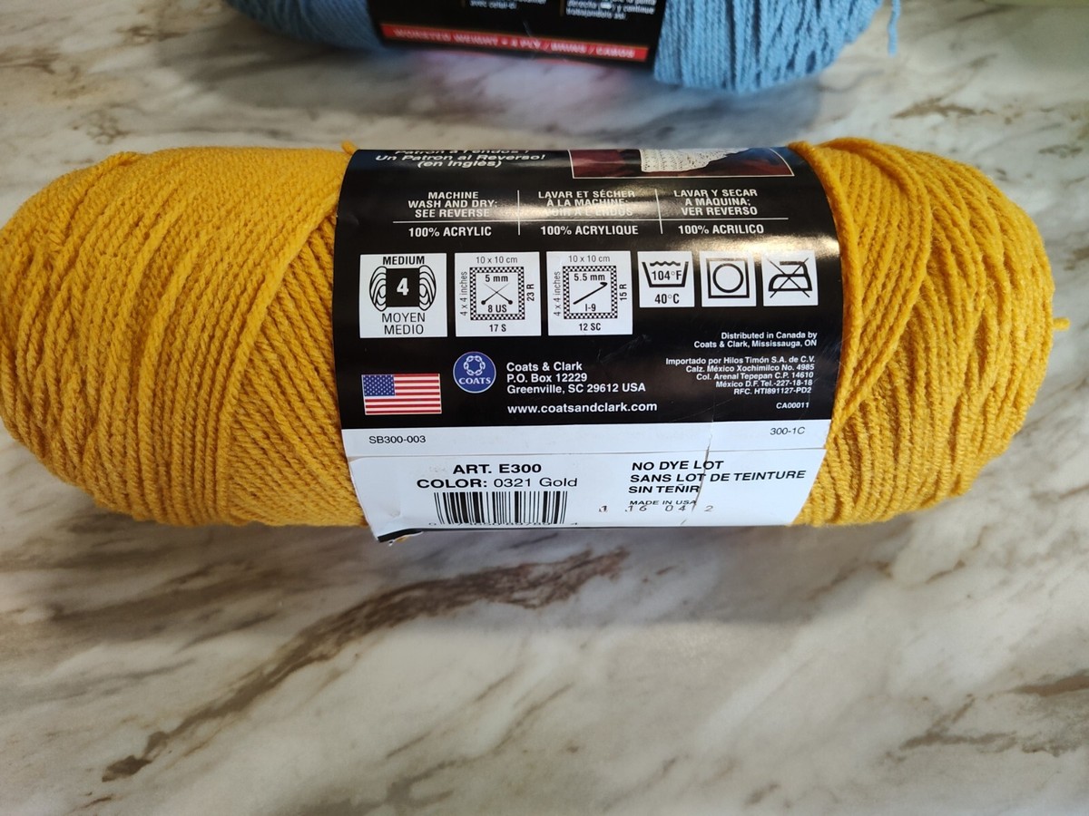 Vintage Red Heart 8 Oz Super Saver Yarn Skein #321 Gold | eBay