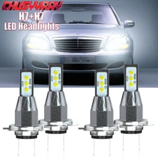 For 2000-2006 Mercedes W220 S-Class Projector Headlights LED Bulb Super Bright