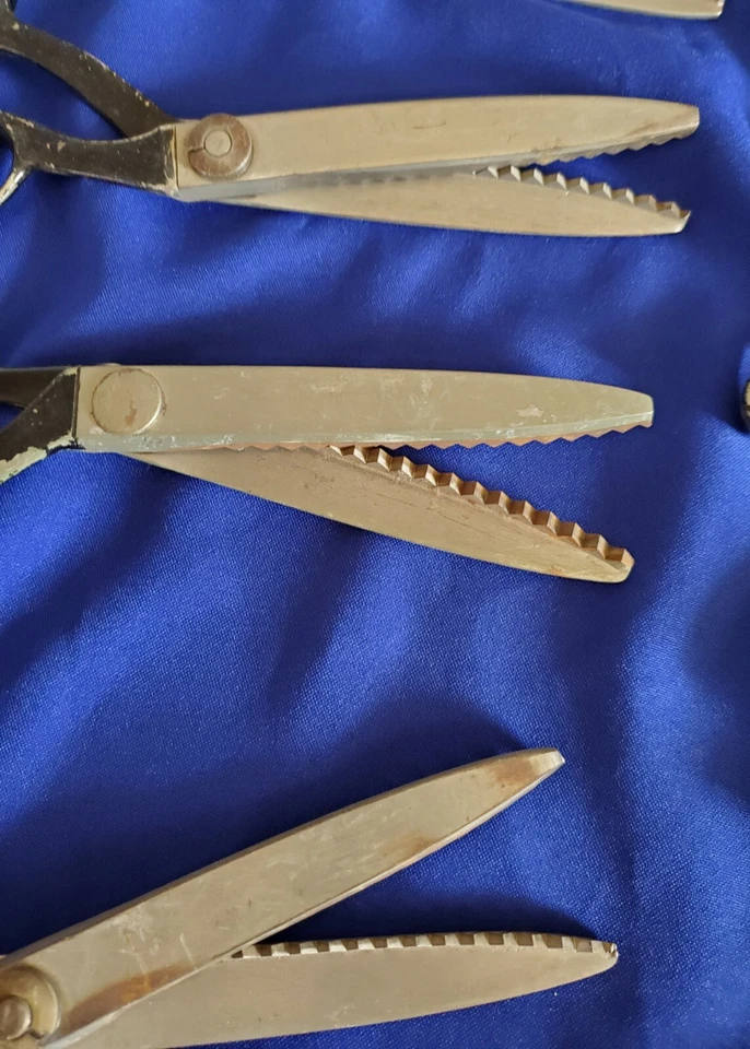 20 Pinking Shears Scissors NippersTailorDrycleaner Vintage 7 WISS FREE US SHIP! - Image 4 of 4