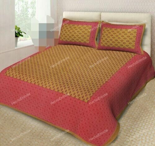 Art Beige Duvet Cover Bedding Cotton Queen Floral Doona Cover Bohemian Bed Set - Picture 1 of 7