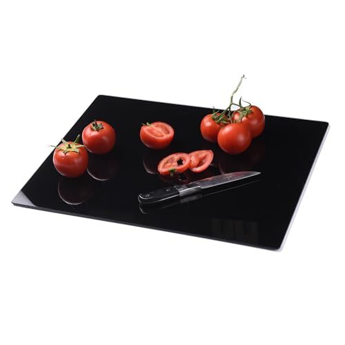 Tempered Glass Cutting Board for Kitchen, Dishwasher Safe, Clear Cutting Boar...