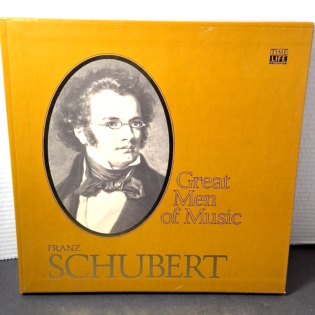 Time Life Records Great Men of Music SCHUBERT 4x Vinyl LP Box Set