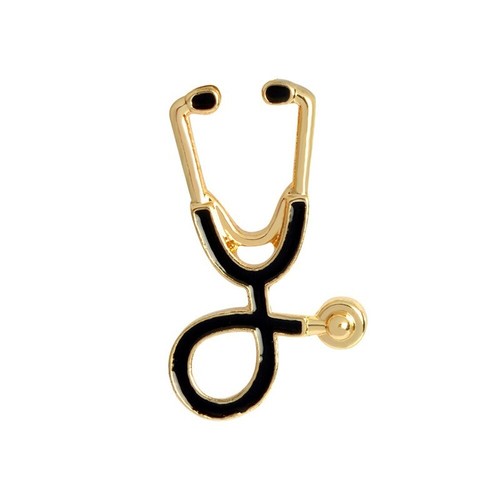 Fashion Stethoscope Brooch Doctor Accessories Enamel Green Plant Lapel Pin Set - Picture 13 of 22