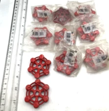 Mueller B&K Lot of 10 Red Wheel Handle 888-001HC New