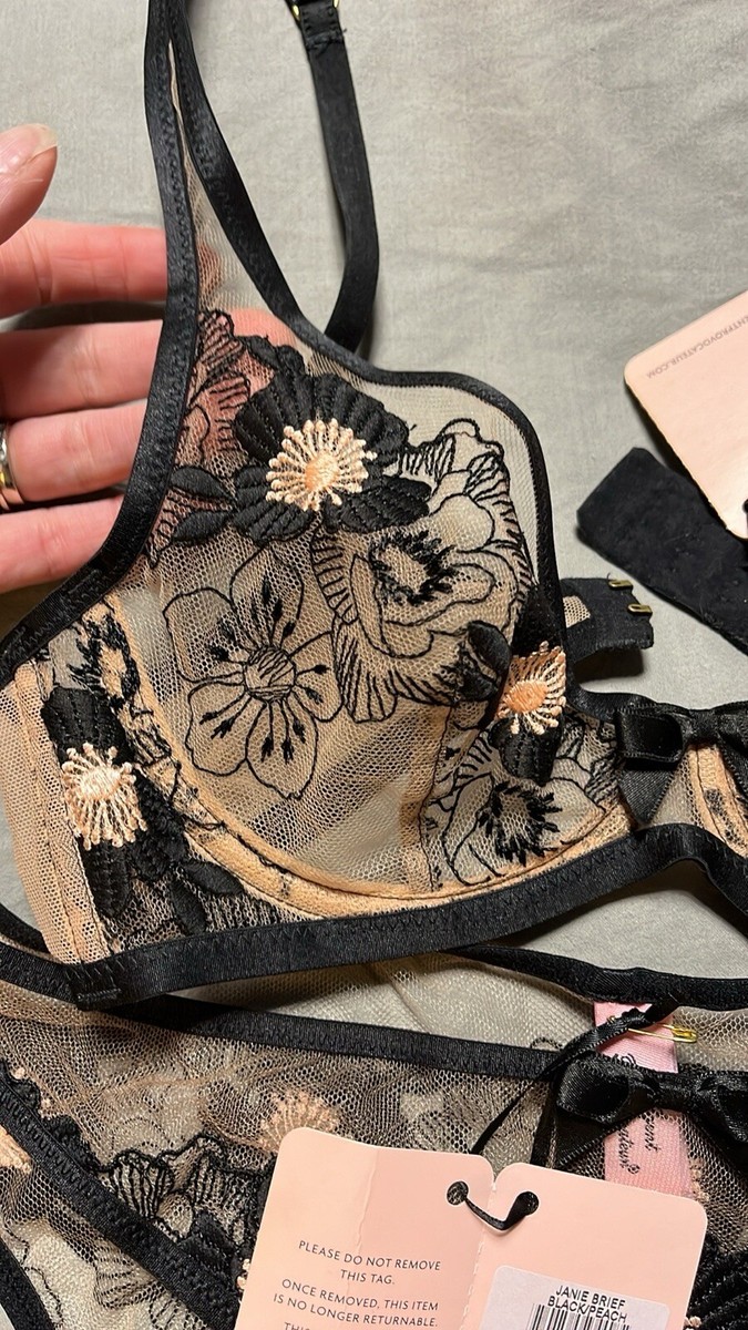 Agent Provocateur Janie Set 34B Sz 3 Brief | eBay