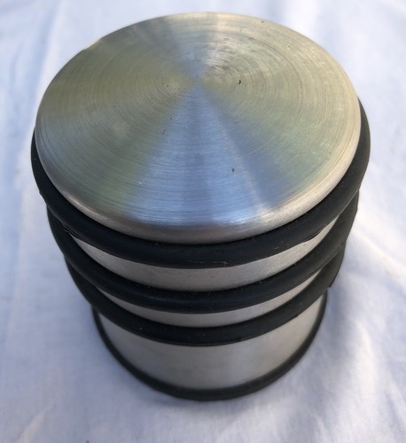 Butoir De Porte à Poser Au Sol - Inox 7 Cm - Marque Catavana - Neuf Sous Emballage