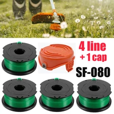 For Black & Decker GH3000, SF-080 Grass Trimmer Replacement Spool Line With Cap