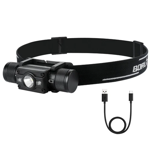 Super Bright LED7 Mode Headlight - Type C Waterproof Rechargeable Headlight - Picture 1 of 13
