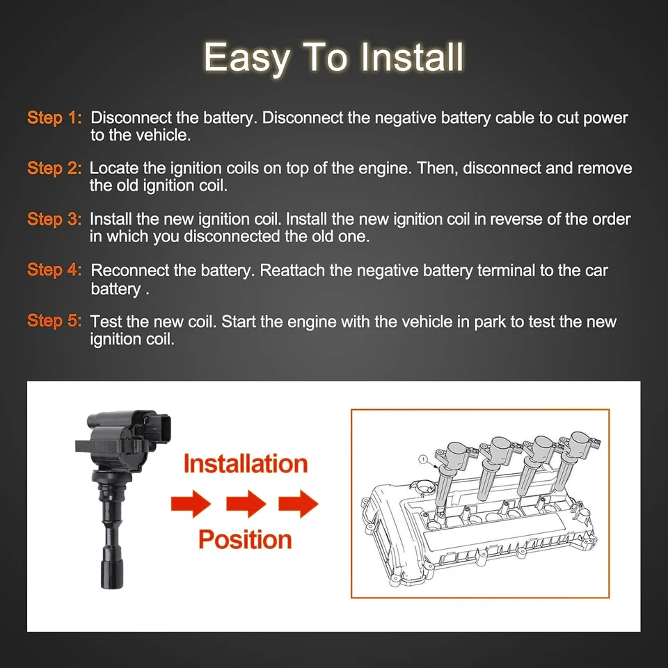 Ignition Coil+Spark Plug Set for 03-06 3.5L Hyundai Santa Fe XG350 Kia Amanti V6 Foto 3 de 4
