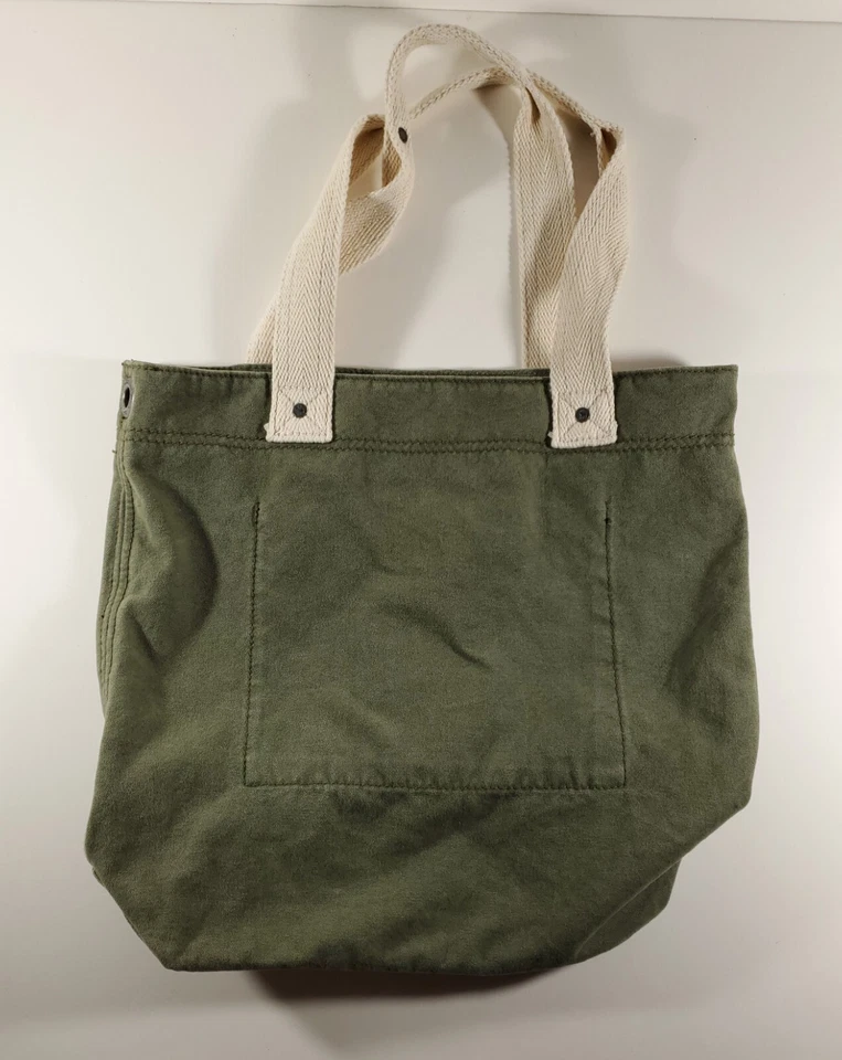 Abercrombie & Fitch зеленый NY лось книга сумка с короткими ручками - Изображение 3 из 4