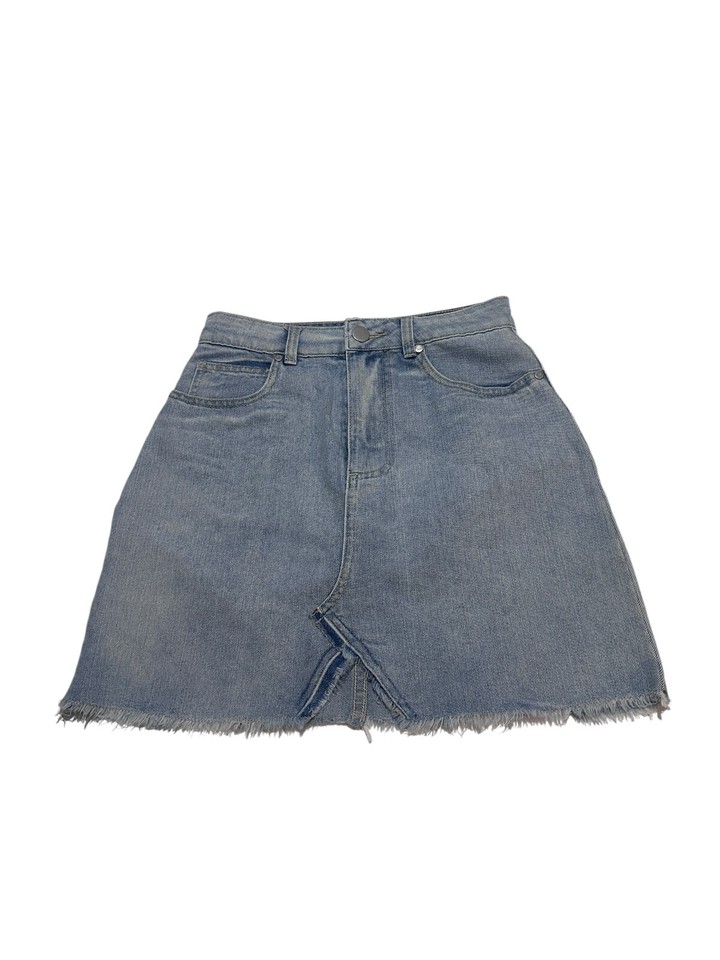 Cotton On Womens Blue A Line Mini Jean Skirt Size 8 Good Condition
