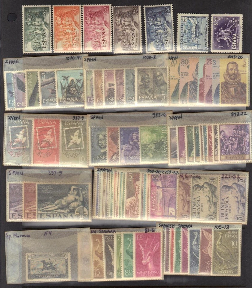 SPAIN & PORTUGAL & COLONIES 1940-50s COLL OF A COUPLE OF HUNDRED MINT MOST HINGD - Image 2 of 4