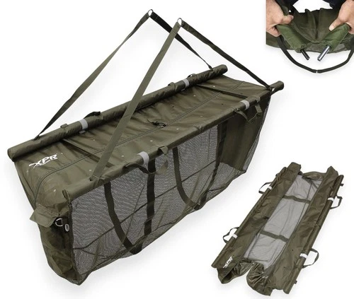 NGT Floatation Weigh Sling FOLDING Compact XPR Retaining Mesh Carp Fishing Case