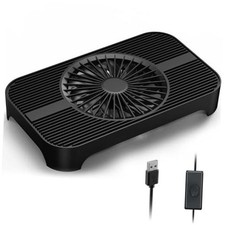X3 USB Cooling Fan, 18dB Ultra Quiet 140mm USB PC Fan with Built-in Cable Black