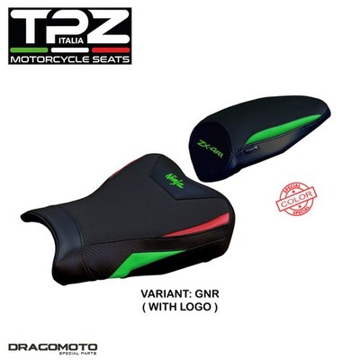 Kawasaki Ninja ZX 4 RR 2023-2025 Saddle Covers KWZX4RRM-GNR-1 TPZ Red / Green C...