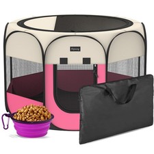 Portable Foldable Pet Dog Cat Playpen and Puppy playpen Pet Tent with Carryin...