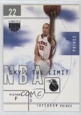 2003-04 Skybox Limited Edition Sky's the Limit Tayshaun Prince #3SL 13ey