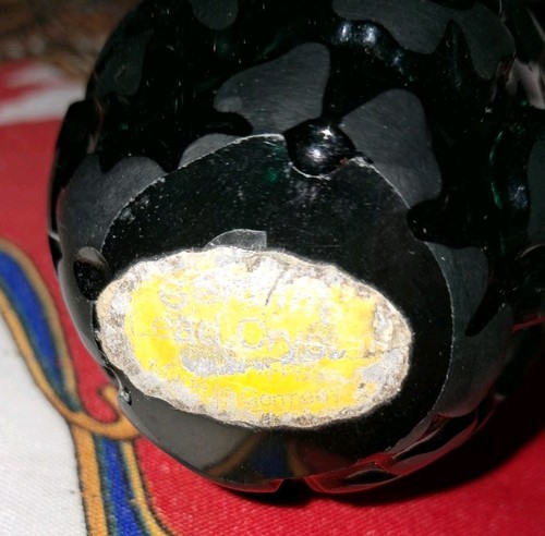 Schöner einzigartiger smaragdgrün blühender Kristall Kunst Glas Ei Briefbeschwerer - Bild 5 von 8