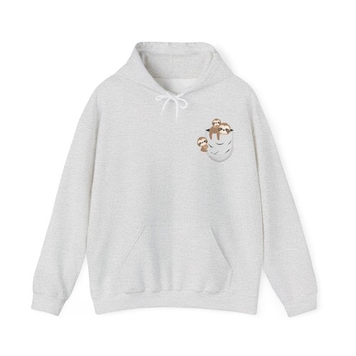 Sloth Hoodie, Sloth in Picket Sloths Animals Lovers Women Men Hoodie