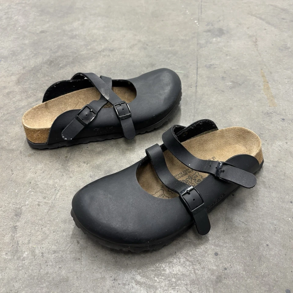 Zuecos Birki’s Dorian Birko-Flor con correa negros versátiles para mujer talla 37EU usados Foto 2 de 4