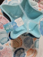 NWT SIGRID OLSEN MELAMINE Blues STARFISH Appe...