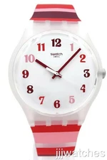 New Swatch Swiss OriginalsTRAMONTO OCCASO Multicolor Silicone Watch 41mm SUOK138