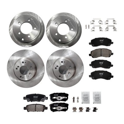 Front Rear Rotors Brakes Pads for CHRYSLER DODGE CALIBER AVENGER  JEEP COMPASS
