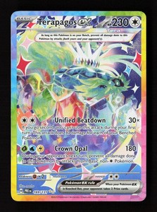 terapagos ex pokemon card value - 128/142 Encased in a durable acrylic holder to highlight the vibrant artwork of this fan Terapagos ex - Stellar Crown