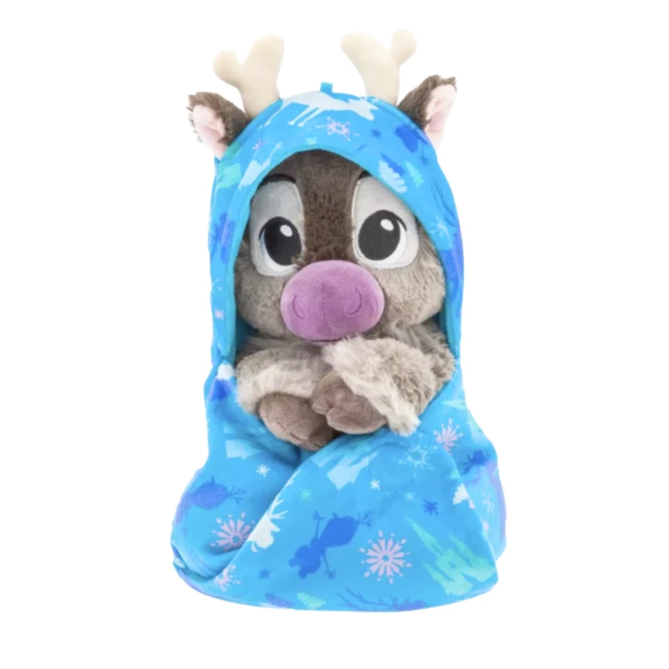 Disney Sven Plush with Blanket Pouch - Frozen 12 inches - NEW - Image 1 of 4