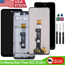 Replace For Moto G Power 2022 XT2165 XT2165-5 LCD Screen Touch Digitizer  Frame