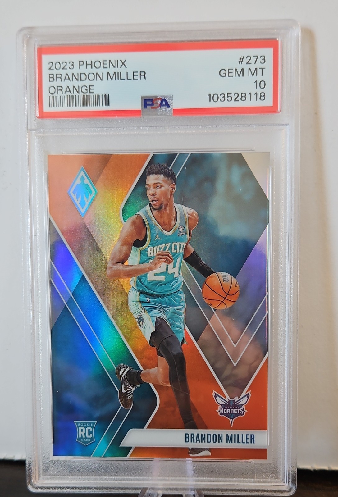 2023-24 Panini Phoenix - Rookies Brandon Miller #273 Orange /99 (RC)