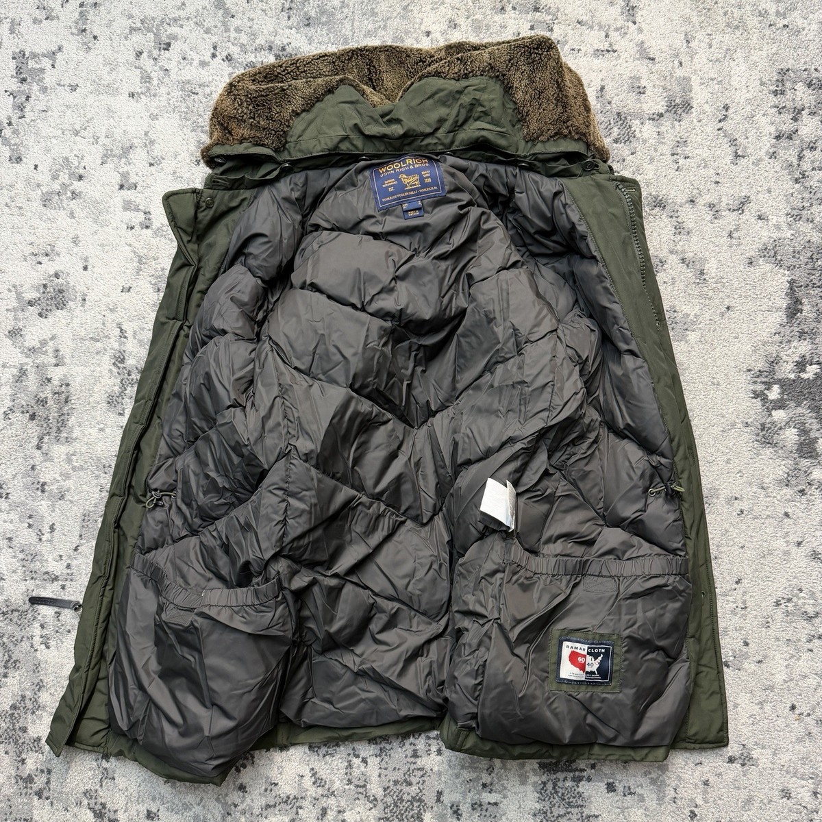 Woolrich John Rich & Bros Arctic Parka Down Jacket Ramar Fur Men's