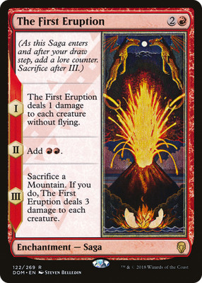 The First Eruption #122 (LP) Dominaria DOM Magic MTG