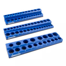 3 Piece Magnetic Socket Tray Set-blue Metric 3 Piece Magnetic Socket Tray Set-blue Metric
