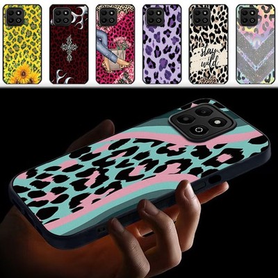 Für Honor X6/X6B/X7c/X8/X8A/200/70 Lite/60 Plus Leopard Matt Handy Hülle Cover